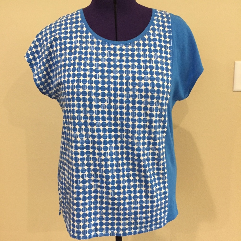 Chico’s Blue and White Tee